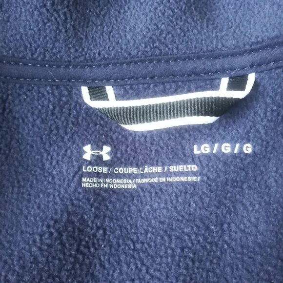 Under Armour women's size blue, red and white hooded jacket - Picture 14 of 16